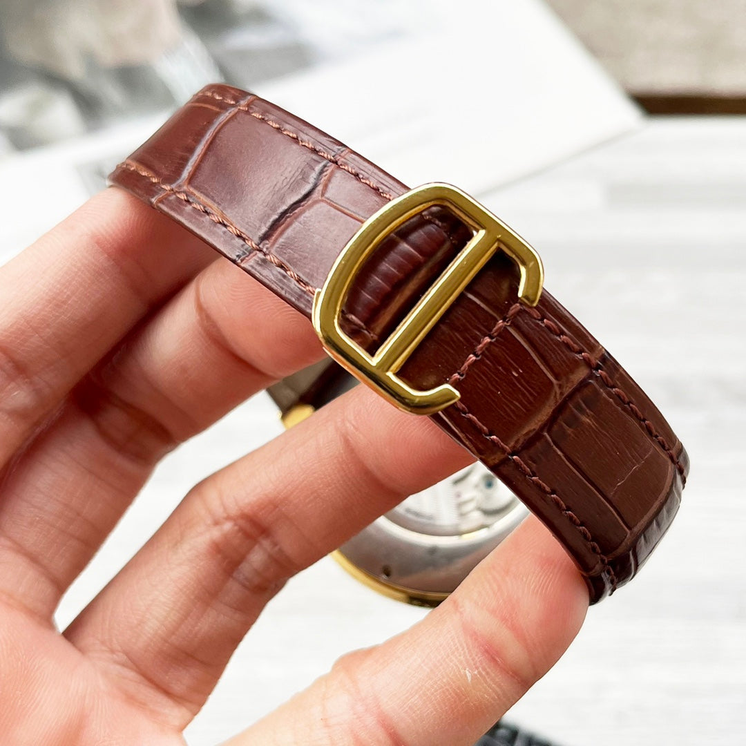 Cartier mineral-strengthened glass mechanical watch