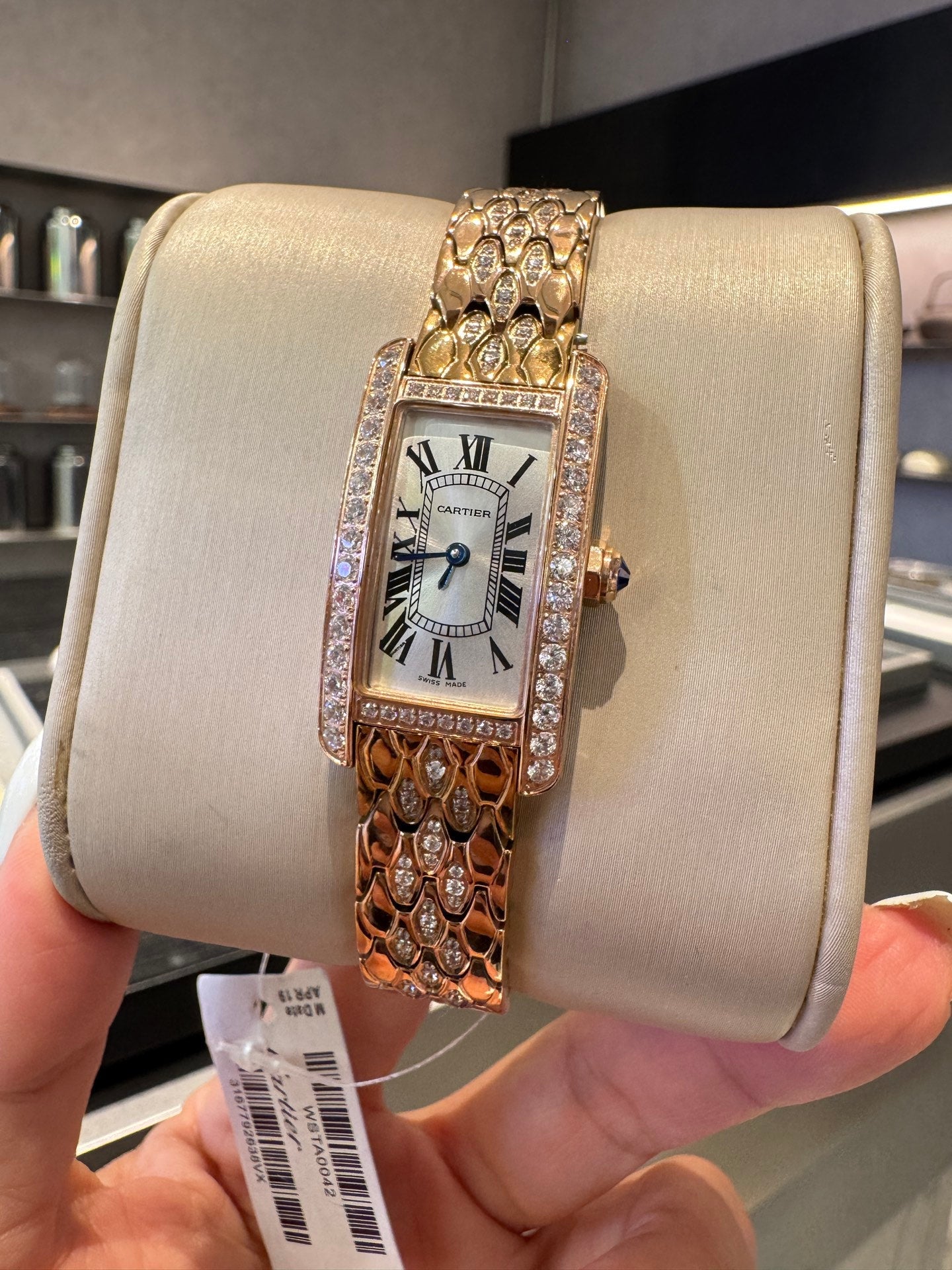 Cartier crystal-clear mechanical watch