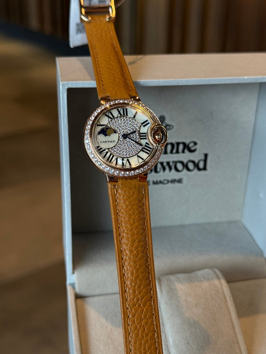 Cartier Ballon Bleu diamond-set mechanical watch