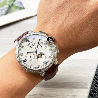 Cartier mineral-strengthened glass mechanical watch