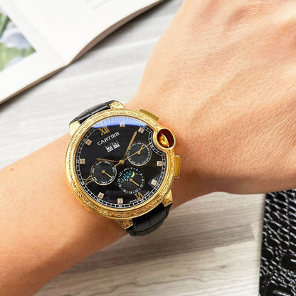 Cartier mineral-strengthened glass mechanical watch