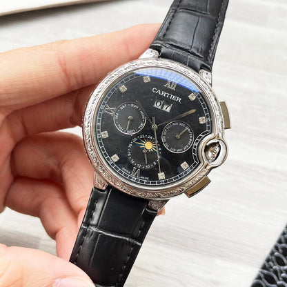 Cartier mineral-strengthened glass mechanical watch