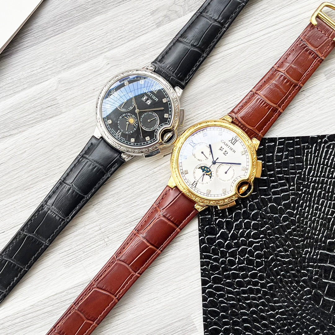 Cartier mineral-strengthened glass mechanical watch