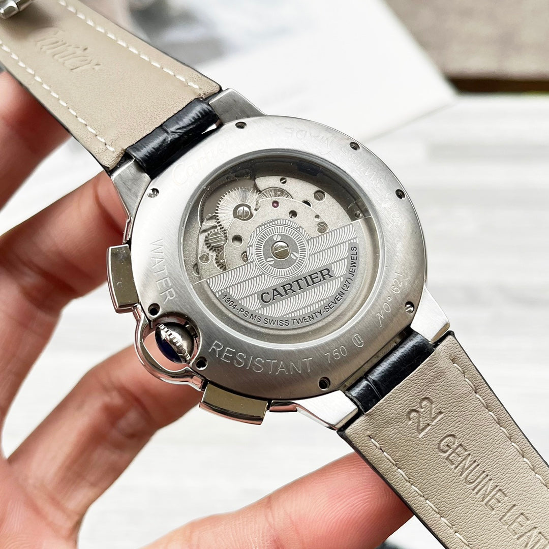 Cartier tempered glass mechanical watch